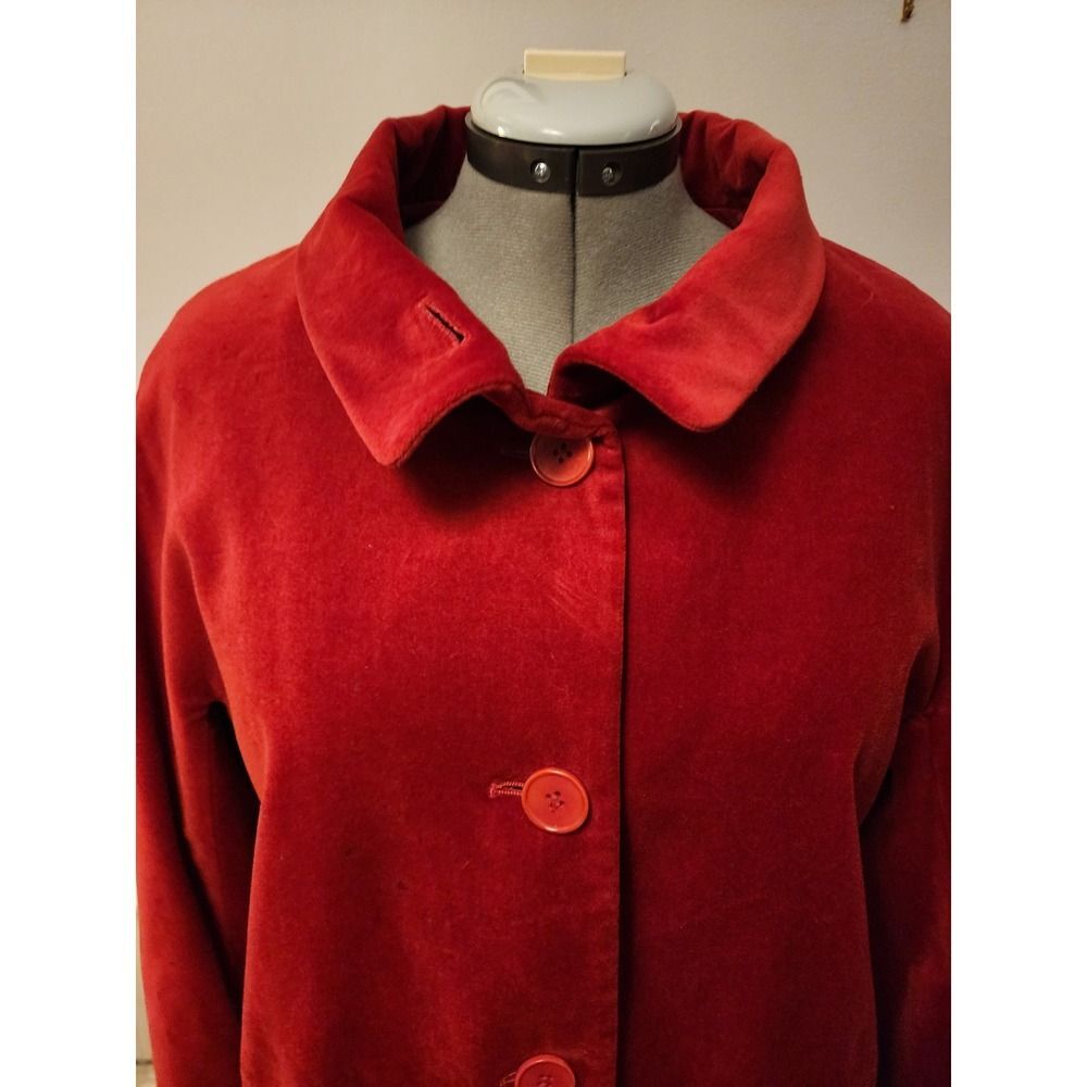 Talbots Red Velvet Jacket size 12P - Picture 8 of 10